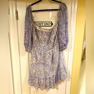 Off the shoulder express Paisley dress